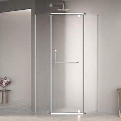 RGW Душевой уголок Passage PA-081 90x90 профиль хром стекло матовое сатинат – фотография-2