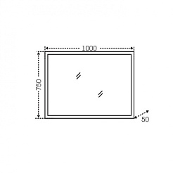 СанТа Зеркало Марс 100*75 LED подсветка – фотография-3