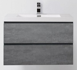 BelBagno Тумба с раковиной LUCE 800 Stucco Cemento – фотография-1