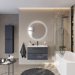 BelBagno Мебель для ванной Eco Cer-N 80 CZR-8095-80 grafito ручки матовые чёрные – фотография-2