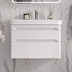 Equil Тумба под раковину Nice 80 2 ящика подвесная белая – картинка-18