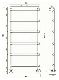 Margaroli Полотенцесушитель Sole 370-442-6 хром – фотография-2