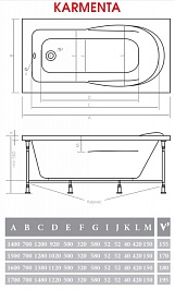 Alpen Акриловая ванна "Karmenta 170" – фотография-4
