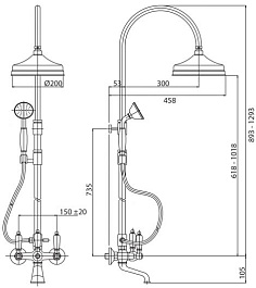 Cezares Душевая система LORD-CVD-03/24 – фотография-2