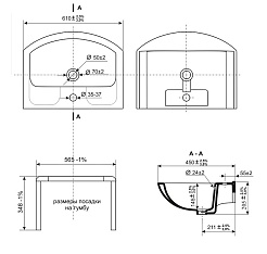 Ceruttispa Мебель для ванной Ломбардия 60 с зеркальным шкафчиком – фотография-7