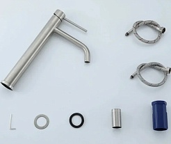 Frap Смеситель для раковины H807 F10807-2 сатин – фотография-2