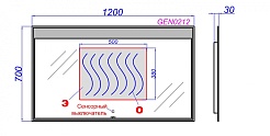 Aqwella Зеркало для ванной Genesis 120 – фотография-3