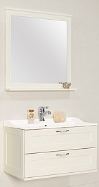 Акватон Мебель для ванной "Леон 80" дуб белый – фотография-1