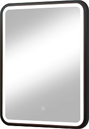 Continent Зеркало Enjoy Black Led 600x800 – фотография-4