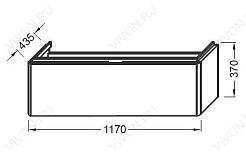 Jacob Delafon Мебель для ванной "Reve 120" EB564-HU – фотография-4