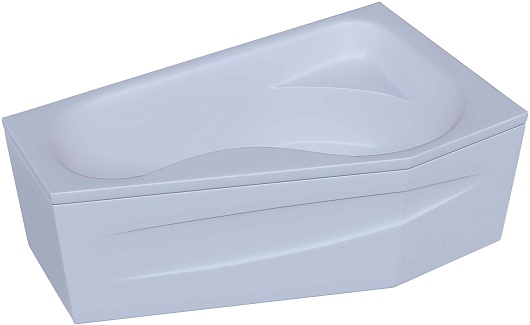 Aquatek Акриловая ванна Медея 170x95 R с экраном – фотография-2