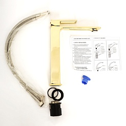 BelBagno Смеситель для накладных раковин Luce LUC-LMC-ORO-W0 золото – фотография-3