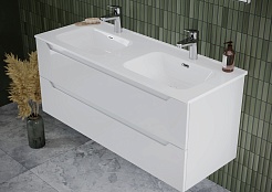 Sancos Тумба с раковиной Norma 2.0 120-2 белый глянец раковина Element 121 CN7004 – фотография-2