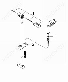 Grohe Душевой гарнитур "Tempesta New 100 27598000" – фотография-3