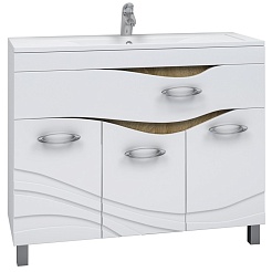 Vigo Тумба с раковиной Mirella 100 белая – фотография-1