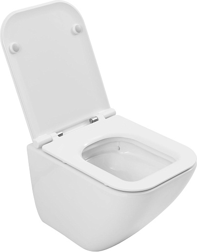 Allen Brau Унитаз подвесной Liberty 4.33011.20 белый с крышкой 4.33015.20 – фотография-16
