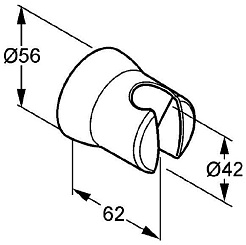 Kludi Настенный держатель "Sirena 6305005-00" – фотография-2