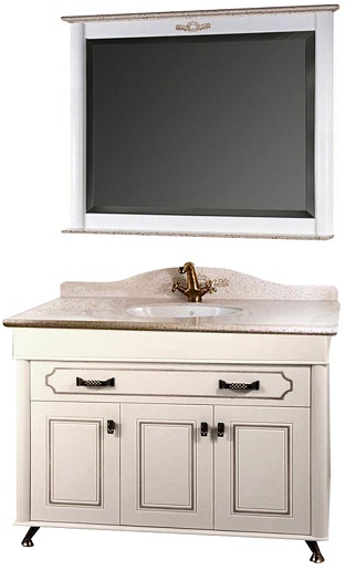 Водолей Мебель для ванной "Изабель 110" F-2 серая – фото-1