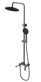 Azario Душевая стойка Alanti AZ-K2332GR серый графит – фотография-1