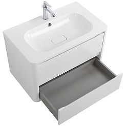 Cezares Тумба с раковиной Relax 80 подвесная bianco lucido – фотография-4