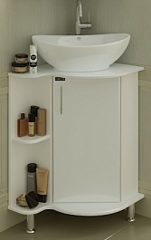 СанТа Тумба для умывальника Аврора 70 угловая – фотография-1