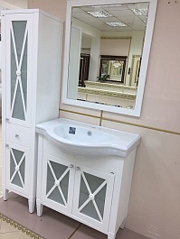 Misty Тумба с раковиной Анна 80 белая – фотография-7