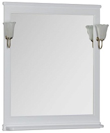 Aquanet Зеркало Валенса 80 белое (180151) – фотография-1