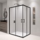 RGW Душевой уголок Passage PA-146B 90x70 профиль черный стекло прозрачное – фотография-9