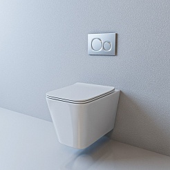 Esbano Унитаз Gartez подвесной безободковый белый – фотография-2