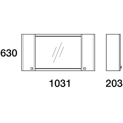  Мебель для ванной Nota 105 серая – фотография-2