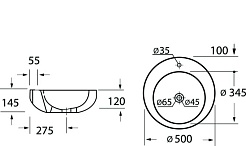 BelBagno Раковина накладная ARIA BB1053LW – фотография-4