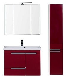 Aquanet Мебель для ванной "Тиволи 90" бордо – фотография-3
