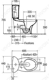 Jacob Delafon Унитаз-компакт Presquile E1472 (19077-00) – фотография-3