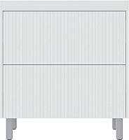 Vivon Тумба под раковину Kristi 80 белая матовая рифленая