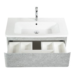 BelBagno Тумба с раковиной Albano-Cer 80 подвесная Cemento Verona Grigio – фотография-4