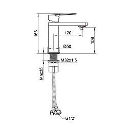 Tokito Смеситель для раковины KOBE вороненая сталь TOK-KOB-1011 – фотография-4