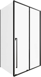 Allen Brau Душевой уголок Fantasy 120x80 3.11006.31/3.11012.31 чёрный матовый – фотография-1