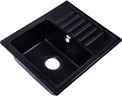 Rossinka Мойка кухонная RS56-46SW-Black – фотография-1