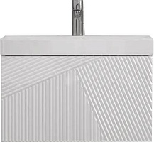 Velvex Тумба с раковиной Edge 70.1Y белый глянец