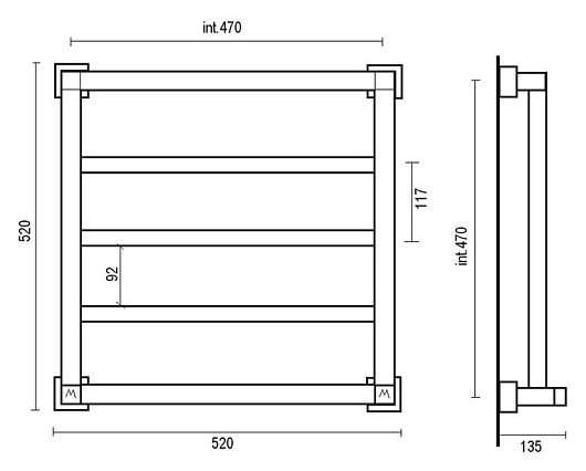 Margaroli Полотенцесушитель Panorama 810-3 – фотография-2