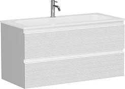 Sancos Тумба с раковиной Folk 100 bianco раковина Grace 101 CN7013 – фотография-1