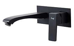 Frap Смеситель для раковины H76 F1276-6 чёрный – фотография-1