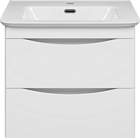 Misty Тумба с раковиной Мираж 60 подвесная белая