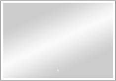 Continent Зеркало Frame Black Led 900x700