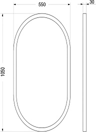 Ceruttispa Зеркало Романья s 55x105 с сенсором движения – фотография-6