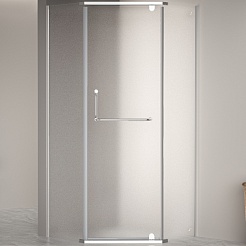 RGW Душевой уголок Passage PA-081 120x120 профиль хром стекло матовое сатинат – фотография-1