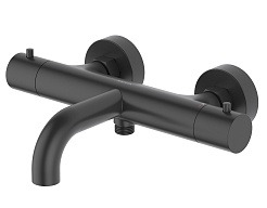 Aquatek Cмеситель для ванны с душем Европа AQ1343MB матовый черный – фотография-1