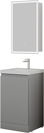 Style Line Мебель для ванной Батлер 50 серая Люкс антискрейтч Plus – фотография-1