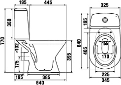 Jika Унитаз-компакт Era с сиденьем – фотография-3