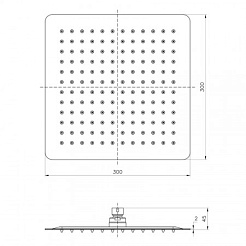 Lemark Верхний душ LM9488S – фотография-2